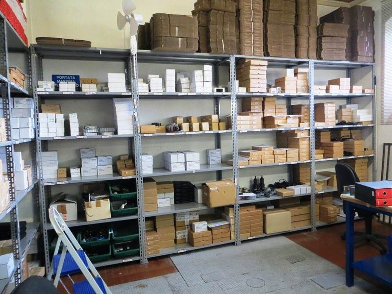 Load cells and instruments ready for delivery warehouse